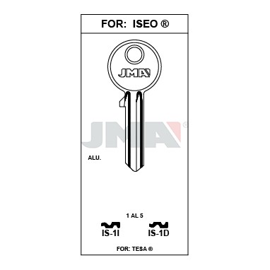 Llave en bruto JMA IS-1D – vista agrupada
