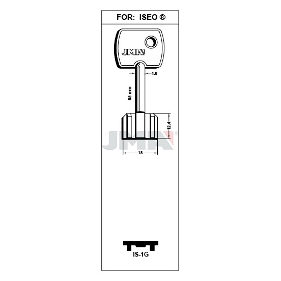 Llave en bruto JMA IS-1G – vista agrupada