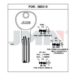 Llave en bruto JMA IS-20 – vista agrupada