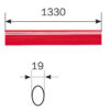 Iseo barra pulsadora para Idea Base e Idea Bolt | Longitud 1330 mm