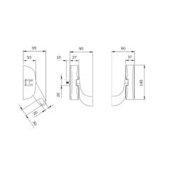 Iseo 9414000504 - Módulo base para barra antipánico Idea Base