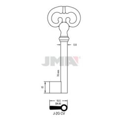 Llave en bruto JMA J-2G(CV)
