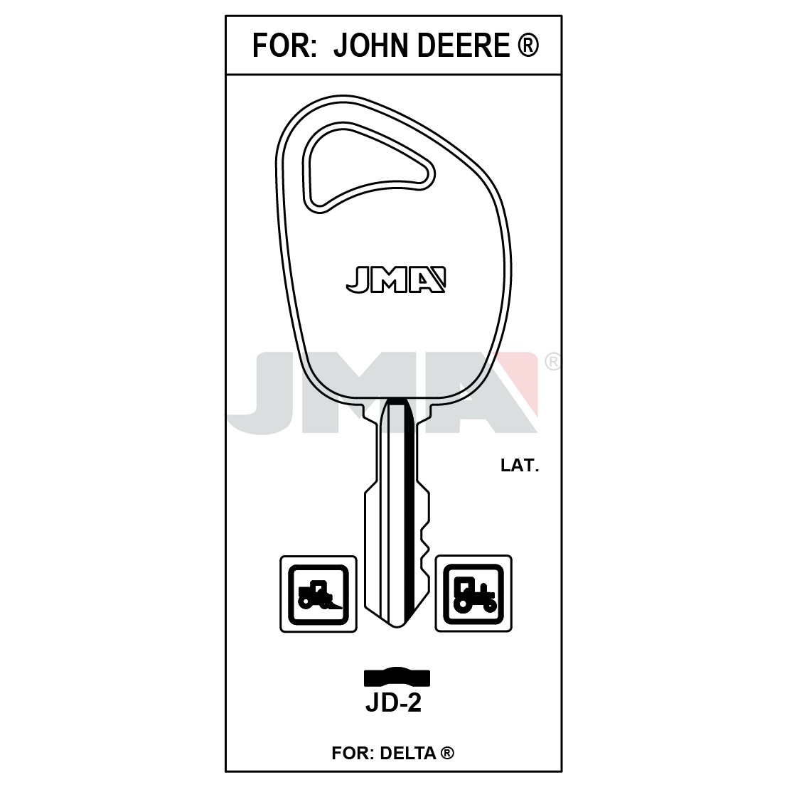 Llave en bruto JMA JD-2 – vista agrupada