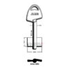 Llave en bruto JMA AGA-58G