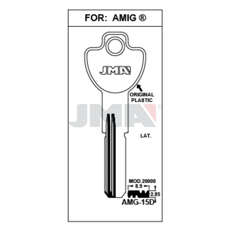 Llave en bruto JMA AMG-15D – vista agrupada