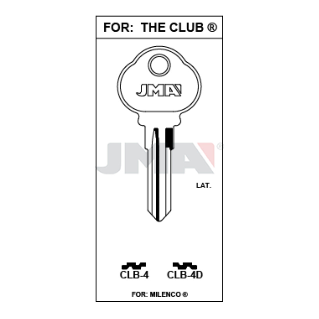 Llave en bruto JMA CLB-4D – vista agrupada