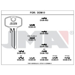 Llave en bruto JMA DOM-81D – vista agrupada