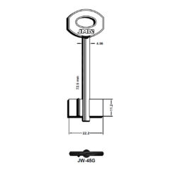 Llave en bruto JMA JW-45G