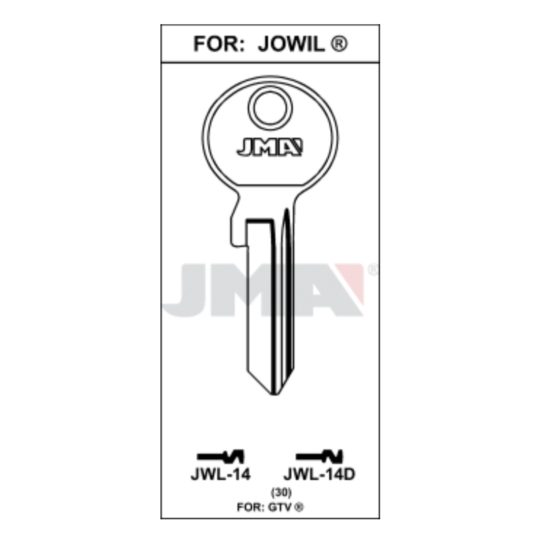 Llave en bruto JMA JWL-14 – vista agrupada