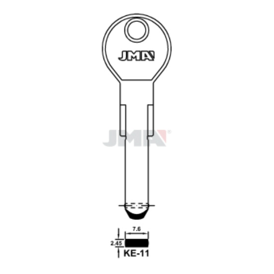 Llave en bruto JMA KE-11