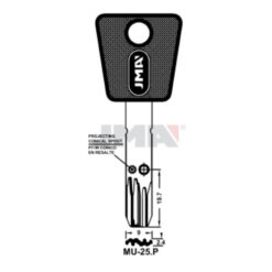Llave en bruto JMA MU-25.P