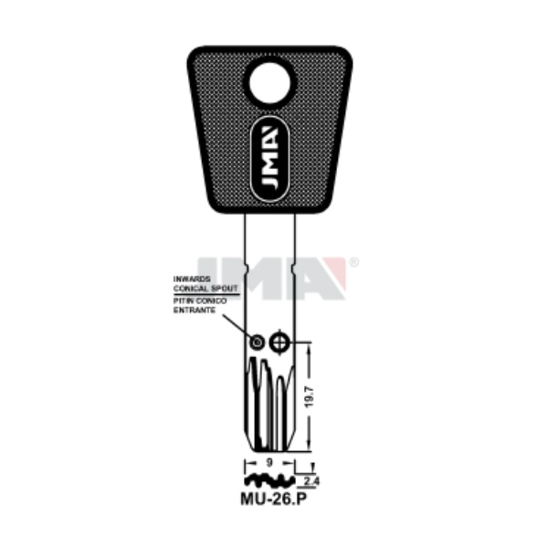 Llave en bruto JMA MU-26.P