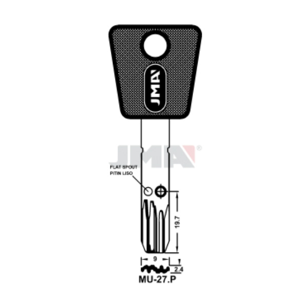 Llave en bruto JMA MU-27.P