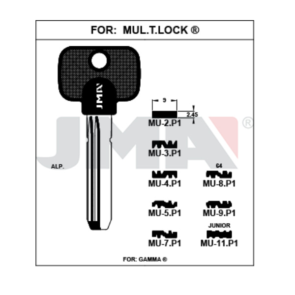 Llave en bruto JMA MU-2.P1 – vista agrupada