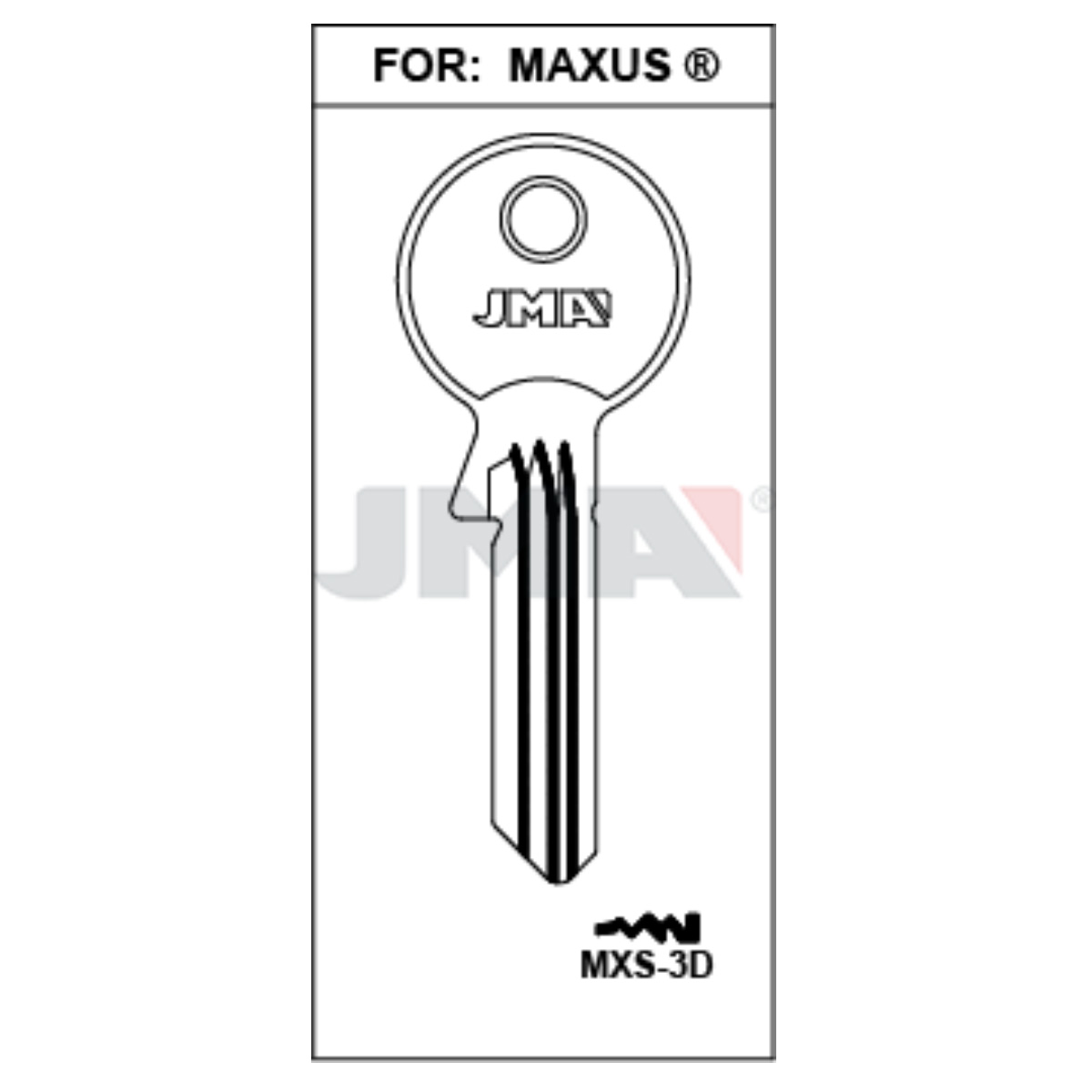 Llave en bruto JMA MXS-3D – vista agrupada