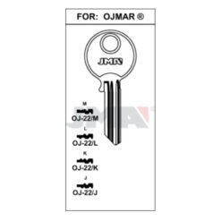 Llave en bruto JMA OJ-22/K – vista agrupada