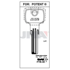 Llave en bruto JMA PTN-4D – vista agrupada