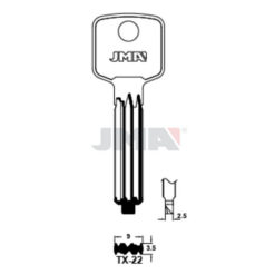Llave en bruto JMA TX-22