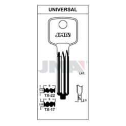 Llave en bruto JMA TX-22 – vista agrupada