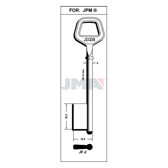 Llave en bruto JMA JP-2 – vista agrupada