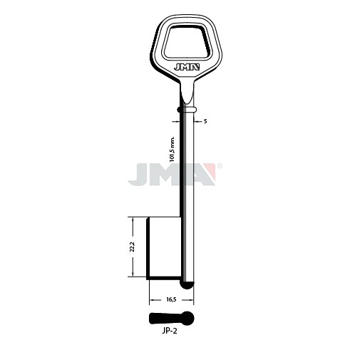 Llave en bruto JMA JP-2