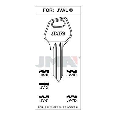 Llave en bruto JMA JV-7D – vista agrupada