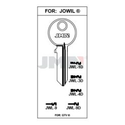 Llave en bruto JMA JWL-3D – vista agrupada