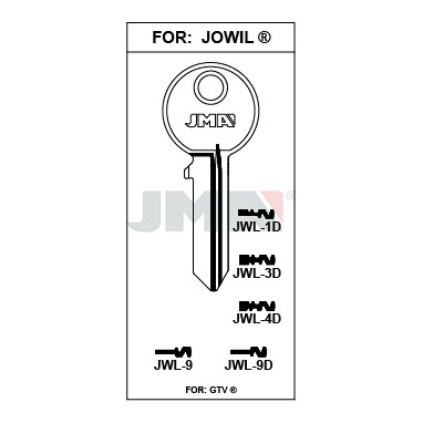 Llave en bruto JMA JWL-3D – vista agrupada