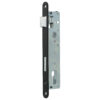 Jania 90/22 | Cerradura de embutir para bombín | Negra | Frente 220x20 mm