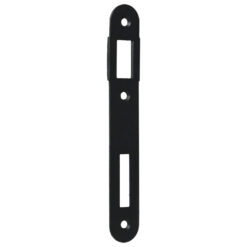 Jania 90/22 | Cerradura de embutir para bombín | Negra | Frente 220x20 mm
