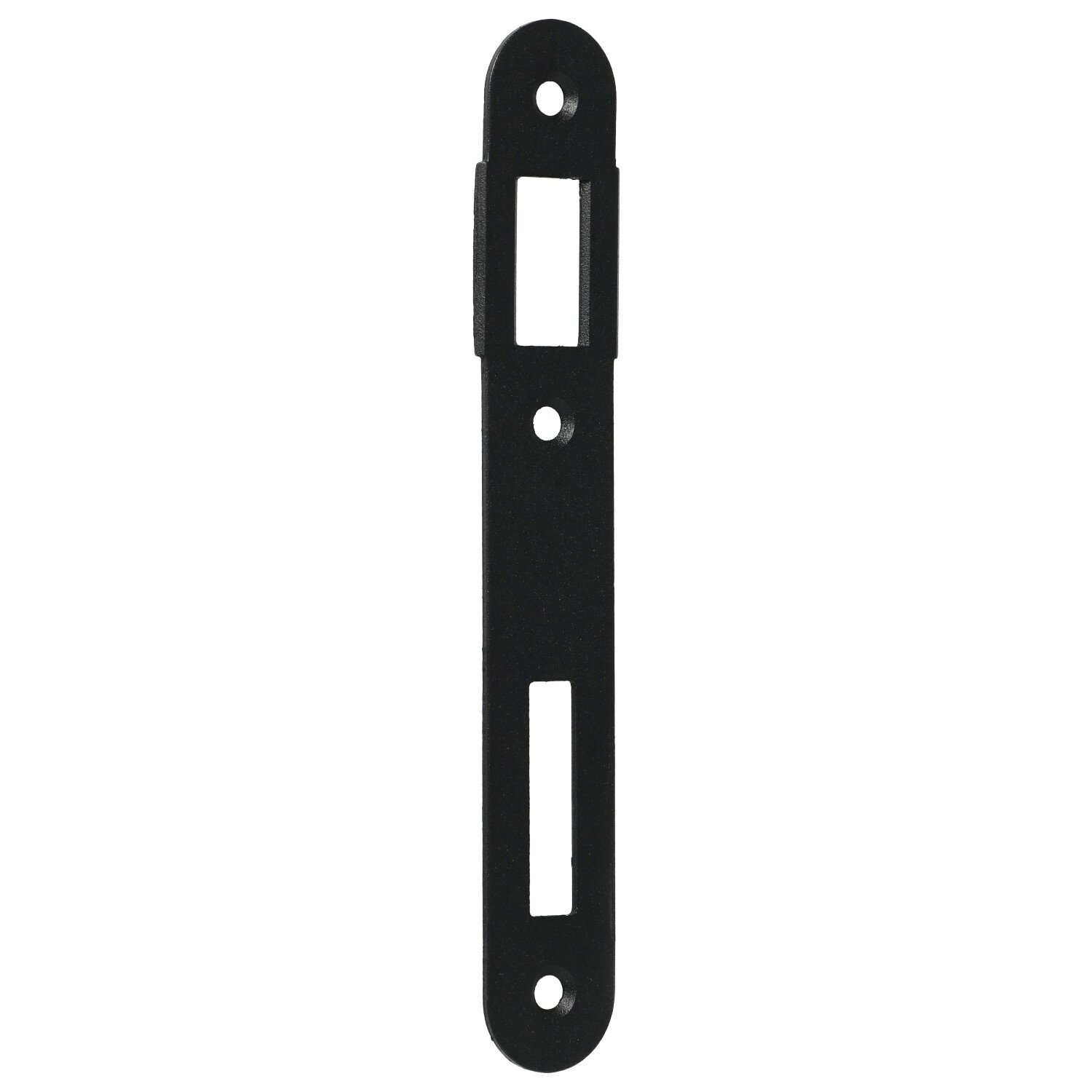 Jania 90/22 | Cerradura de embutir para bombín | Negra | Frente 220x20 mm