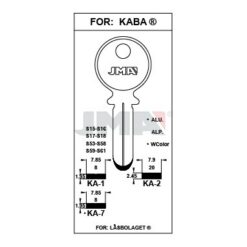 Llave en bruto JMA KA-7 – vista agrupada