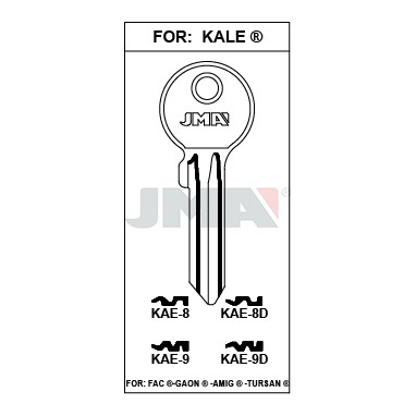 Llave en bruto JMA KAE-8D – vista agrupada