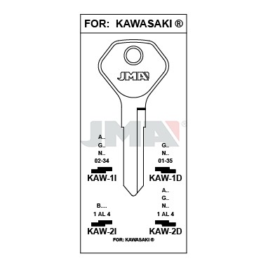 Llave en bruto JMA KAW-2I – vista agrupada
