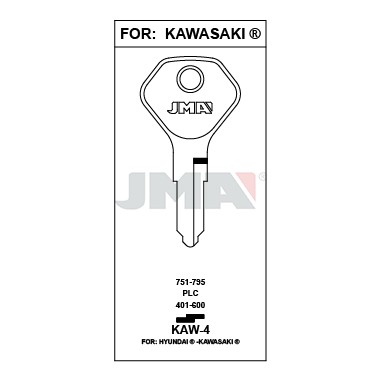 Llave en bruto JMA KAW-4 – vista agrupada