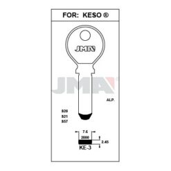 Llave en bruto JMA KE-3 – vista agrupada