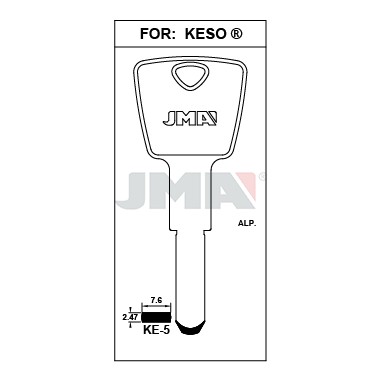 Llave en bruto JMA KE-5 – vista agrupada