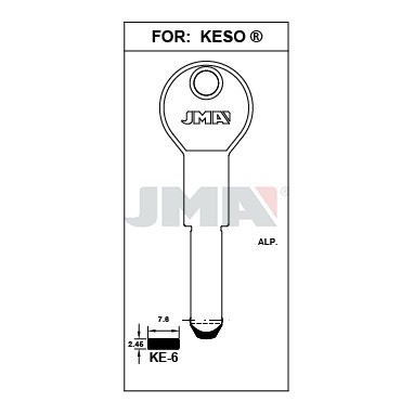 Llave en bruto JMA KE-6 – vista agrupada