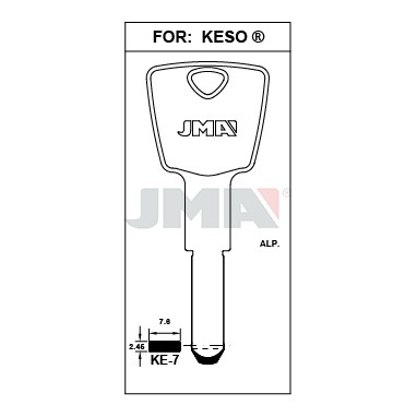 Llave en bruto JMA KE-7 – vista agrupada