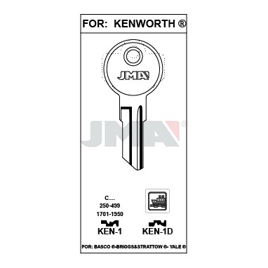 Llave en bruto JMA KEN-1D – vista agrupada