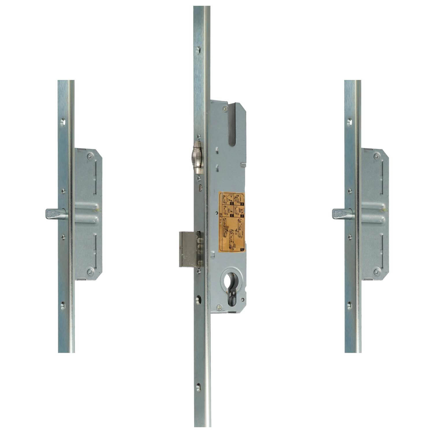KFV AS2300 | Cerradura multipunto | 2 bulones con resbalón de rodillo