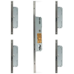 KFV AS2504OF | Cerradura multipunto para puertas correderas | 4 ganchos, inox