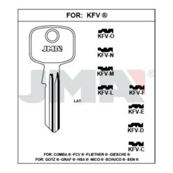 Llave en bruto JMA KFV-N – vista agrupada