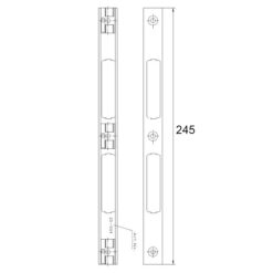 KFV 25-504V/31 | Cerradero regulable | U22x8 galvanizado