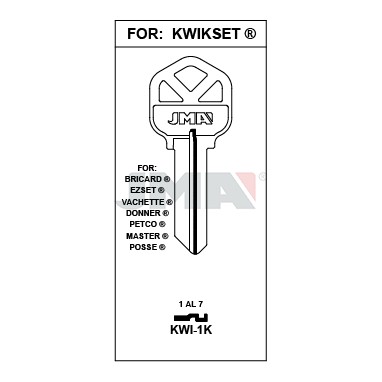 Llave en bruto JMA KWI-1K – vista agrupada