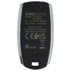 King Gates Stylo 4K | Mando de garaje | 433,92 MHz