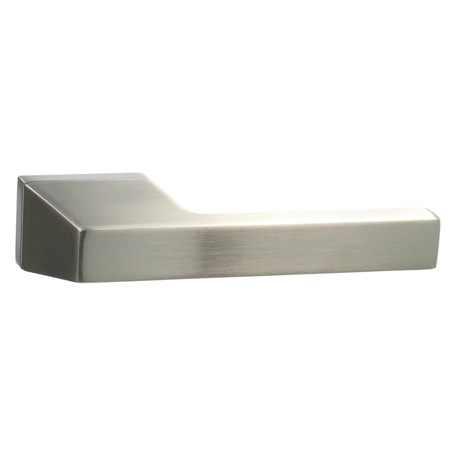 Manilla de puerta Kuchinox Silana con roseta rectangular - Efecto inox
