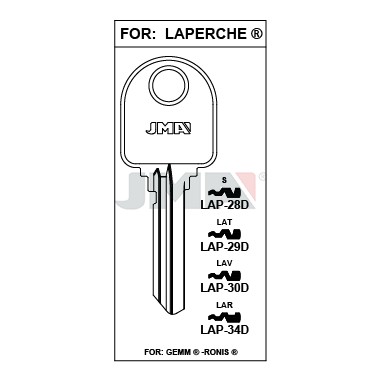 Llave en bruto JMA LAP-29D – vista agrupada