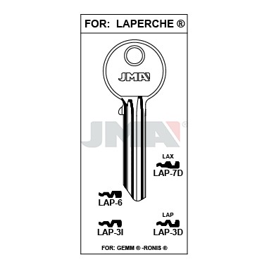 Llave en bruto JMA LAP-7D – vista agrupada