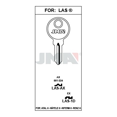 Llave en bruto JMA LAS-1D – vista agrupada